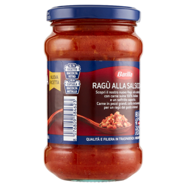 Barilla Sugo Ragù Salsiccia Condimento per Pasta 300g