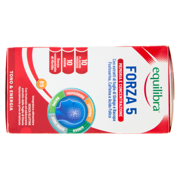 equilibra Forza 5 Memoria e Concentrazione 10 Flaconi Monodose 150 ml
