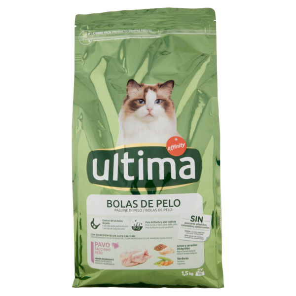 ultima Cat Palline di Pelo Tacchino 1,5 kg