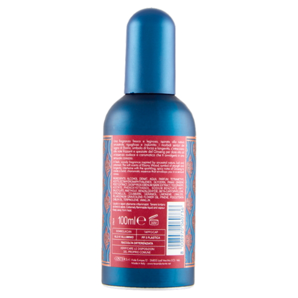 Tesori d'Oriente For Men Profumo Aromatico Legno di Ebano e Ginseng 100 ml