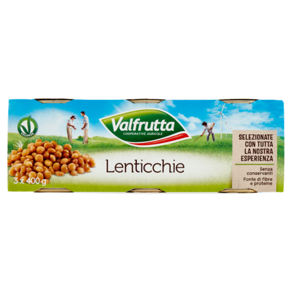 Valfrutta Lenticchie 3 x 400 g