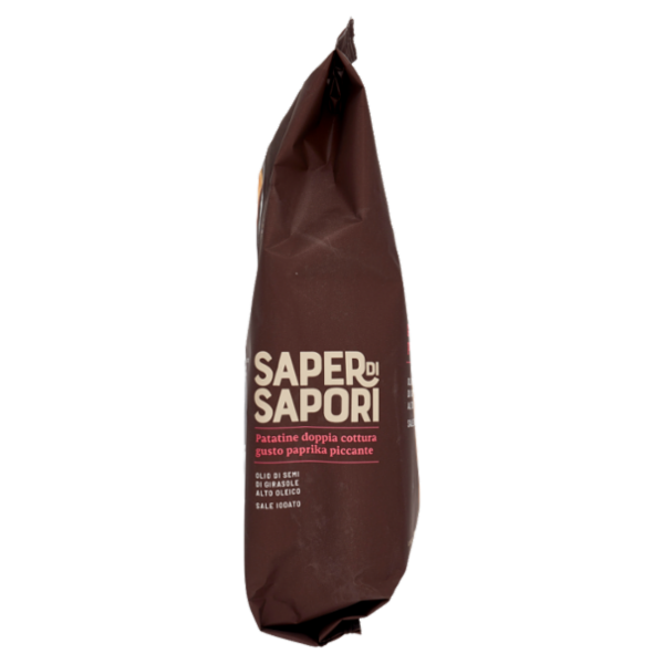 Selex Saper di Sapori Patatine Doppia Cottura Gusto Paprika Piccante 130 g