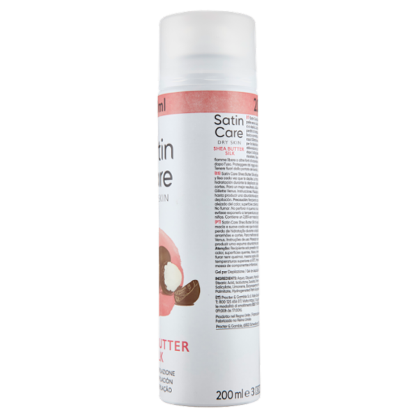 Satin Care Dry Skin Shea Butter Silk Gel per Depilazione 200 ml