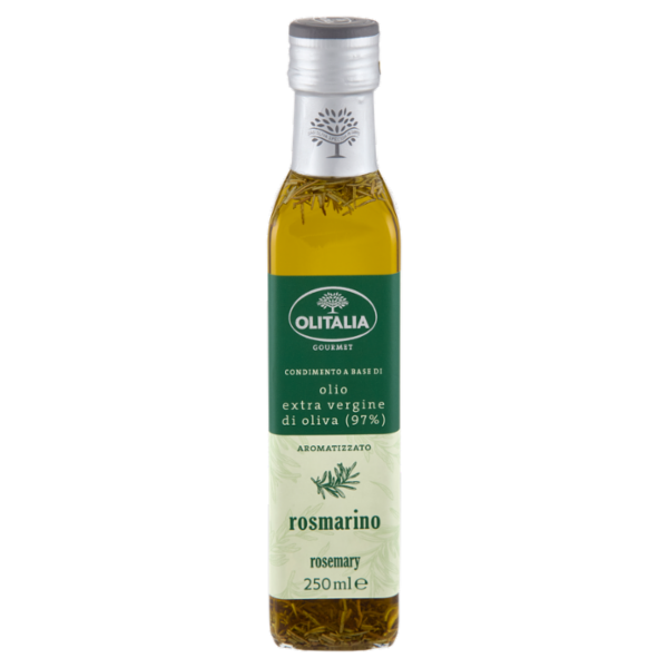 Olitalia Gourmet Condimento a Base di olio extra vergine di oliva (97%) rosmarino 250 ml