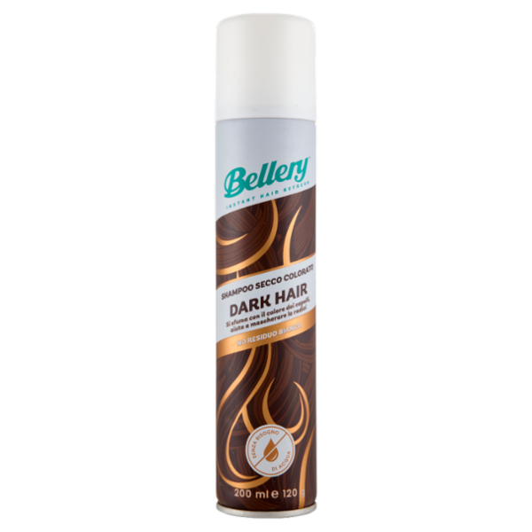 Bellery Shampoo Secco Colorato Dark Hair 200 ml