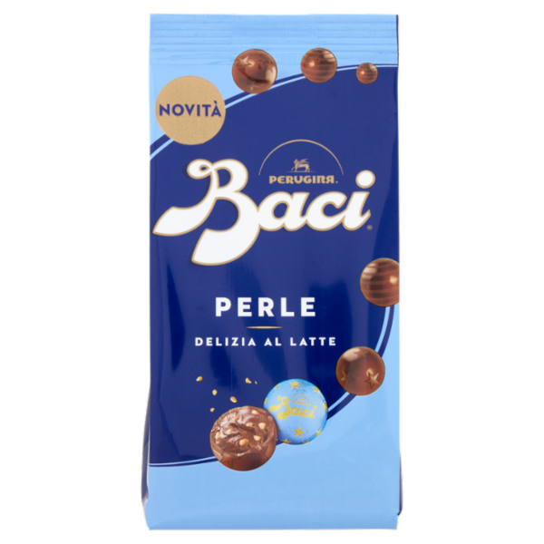 BACI PERUGINA Perle Latte Cioccolatini al Latte ripieni alle Nocciole Sacchetto 154g