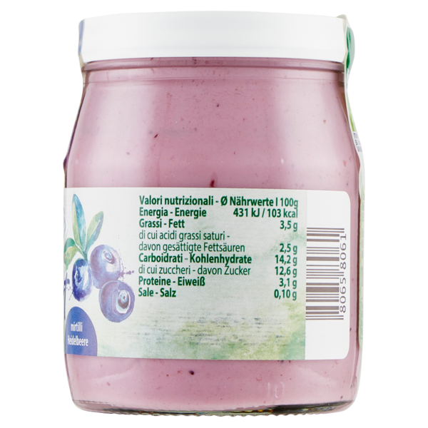 Sterzing Vipiteno bio yogurt da latte fieno mirtilli 150 g