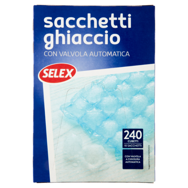 Selex Sacchetti Ghiaccio 240 Cubetti 10 pezzi