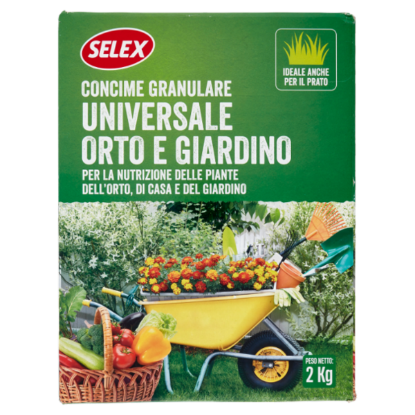 Selex Giardinaggio Concime Granulare per Orto e Giardino 2 kg