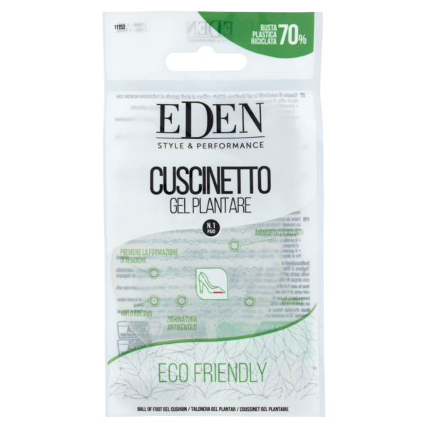 Eden Style & Performance Cuscinetto Gel Plantare 1 Paio
