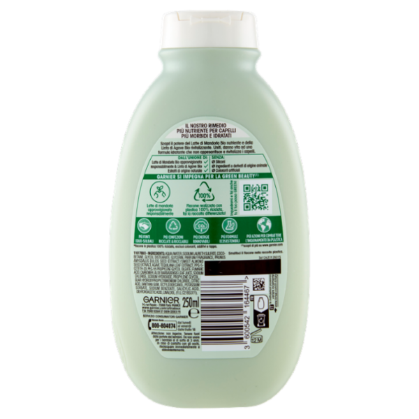 Garnier Ultra Dolce Shampoo Latte di Mandorla, Shampoo Nutriente per Capelli Normali, 250 ml