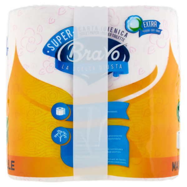 Bravo Super Carta Igienica 3 Veli 12 pz
