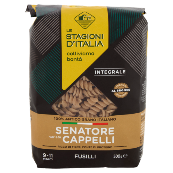 Le Stagioni d'Italia Senatore varietà Cappelli Integrale Fusilli 500 g