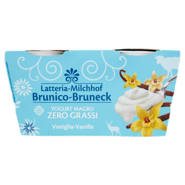 Latteria Brunico Yogurt Magro Zero Grassi Vaniglia 2 x 125 g