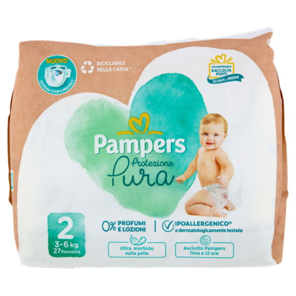 Pampers Protezione Pura 2 27 pz