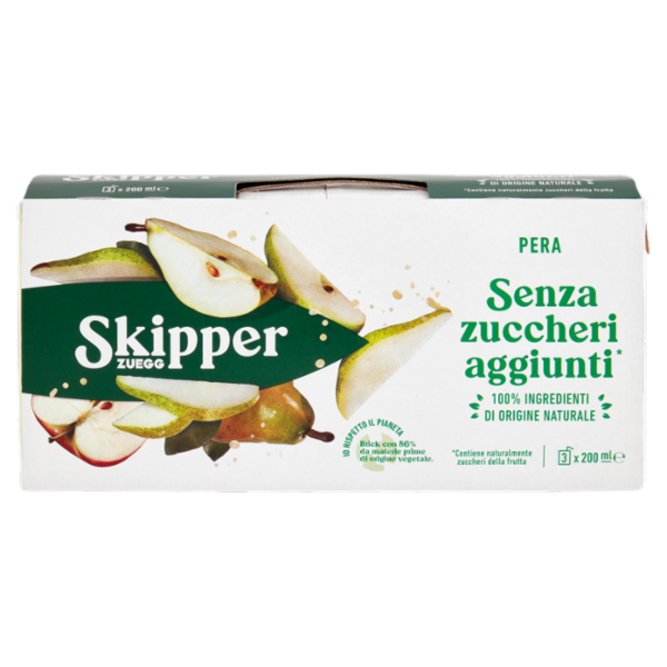 Zuegg Skipper Pera Senza zuccheri aggiunti* 3 x 200 ml