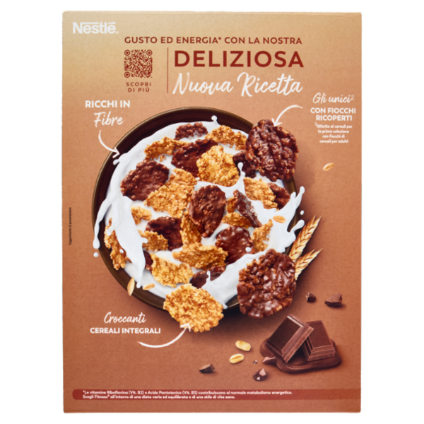FITNESS Cioccolato al Latte Cereali Integrali con Fiocchi al Cioccolato 375g