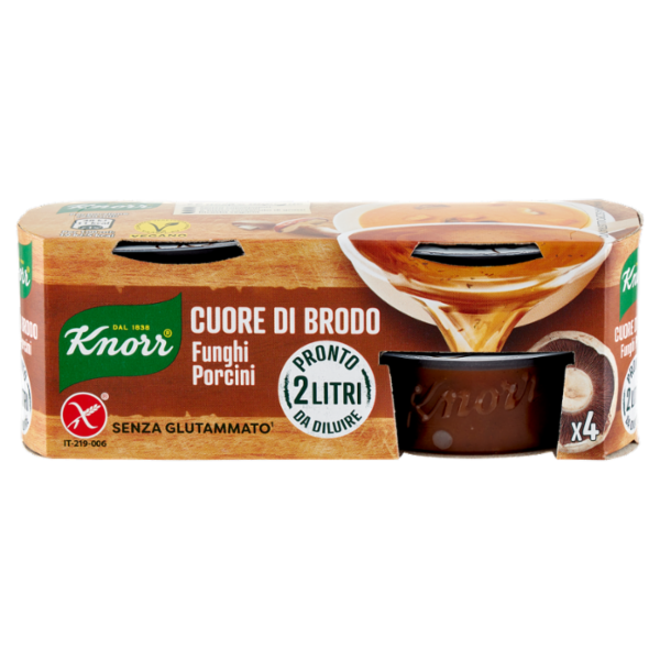 Knorr Cuore di Brodo Funghi Porcini 4 x 28 g