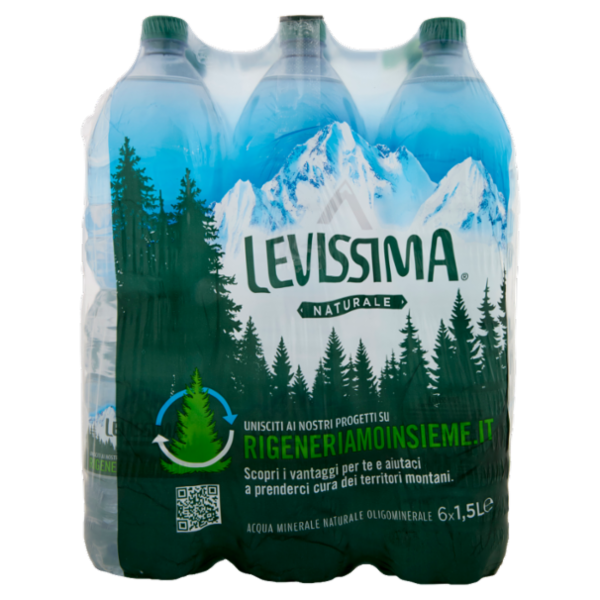 LEVISSIMA, Acqua Naturale 6 x 1,5L