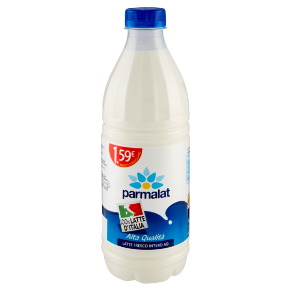 parmalat 100% Latte d'Italia Alta Qualità Latte Fresco Intero AQ 1000 ml