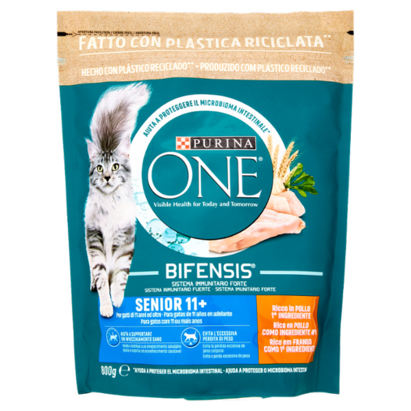 PURINA ONE Senior 11+ Ricco in Pollo 800 g