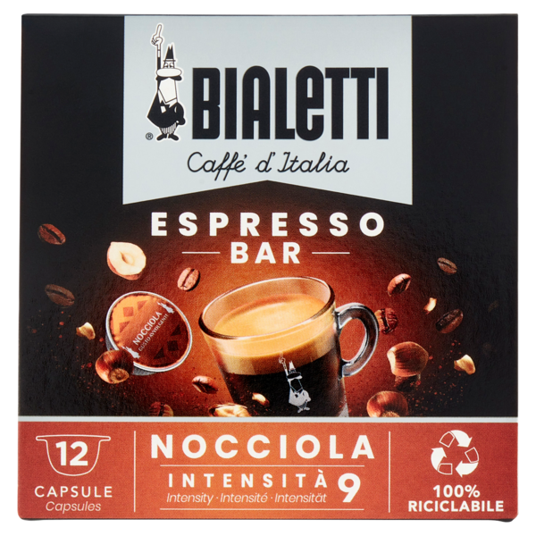 Bialetti Caffè d'Italia Espresso Bar Nocciola 12 Capsule 84 g