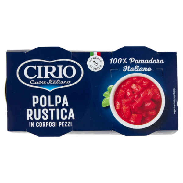 Cirio Polpa Rustica in Corposi Pezzi 2 x 400 g