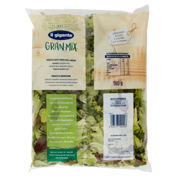 IL GIGANTE le Insalate Gran Mix 180 g