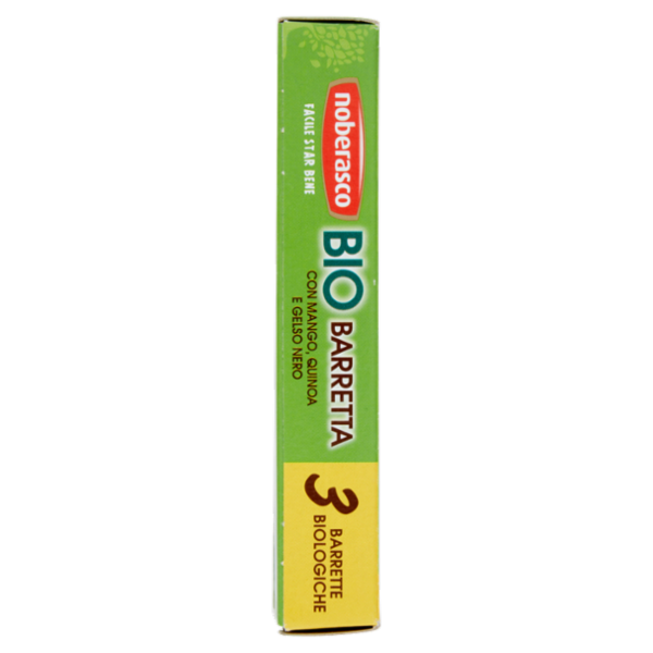 noberasco Bio Barretta con Mango, Quinoa e Gelso Nero 3 x 25 g