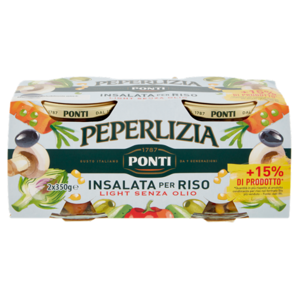 Ponti Peperlizia Insalata per Riso Light Senza Olio 2 x 350 g