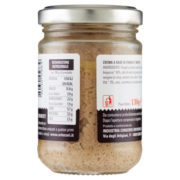 ortoCori Creme e Condimenti Crema Tartufata 130 g
