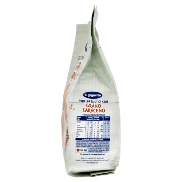 IL GIGANTE Frollini Rustici con Grano Saraceno 700 g