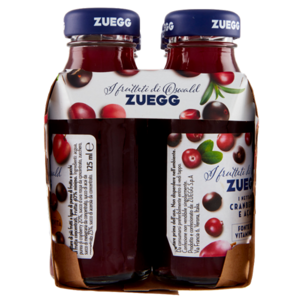 Zuegg I frutteti di Oswald Zuegg i Nettari Cranberry e Açai 6 x 125 ml
