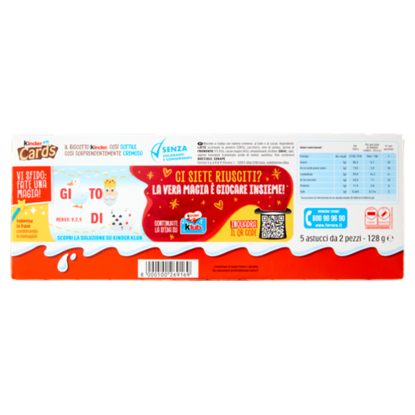 Kinder Cards 5 astucci 128 g
