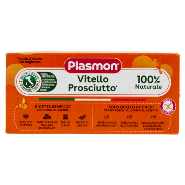 Plasmon Omogeneizzato Vitello Prosciutto* con cereale 2 x 80 g