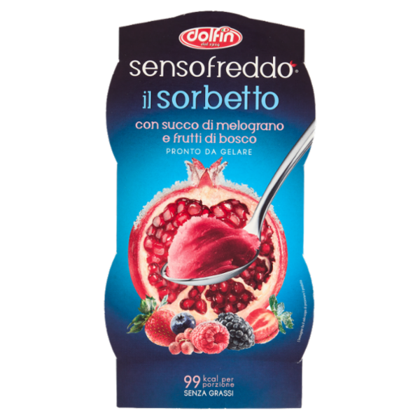 dolfin sensofreddo il sorbetto con succo di melograno e frutti di bosco 2 x 100 ml