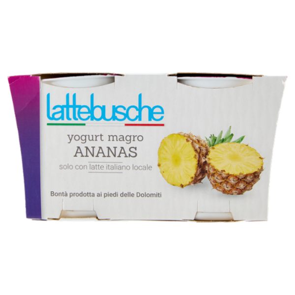 lattebusche yogurt magro Ananas 2 x 125 g