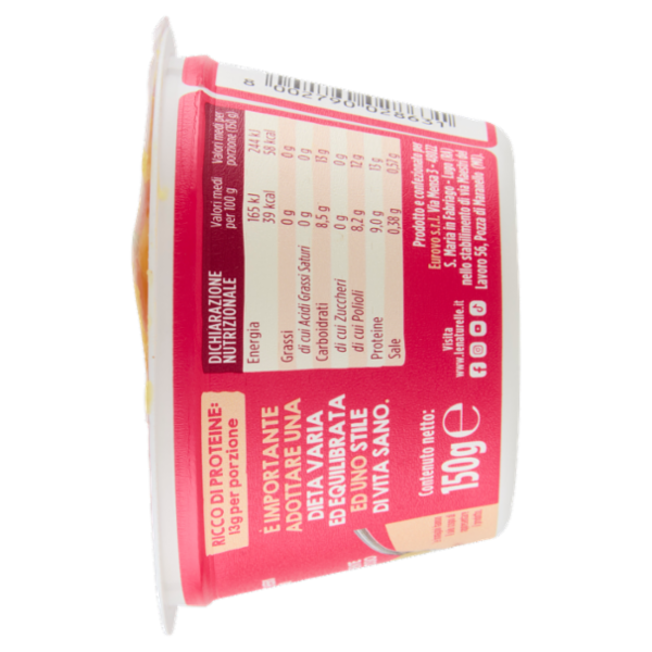 le Naturelle Cremoso a Base di Albume d'Uovo gusto Vaniglia 150 g