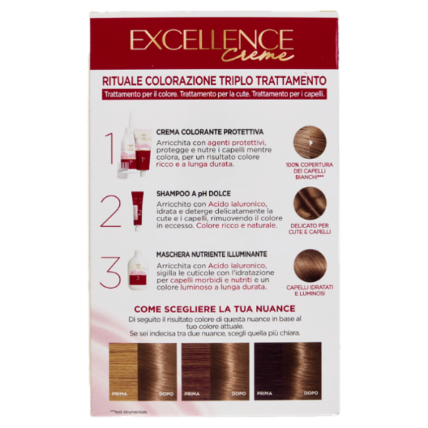 L'Oréal Paris Excellence Creme Colorazione Triplo Trattamento 7.1 Biondo Cenere