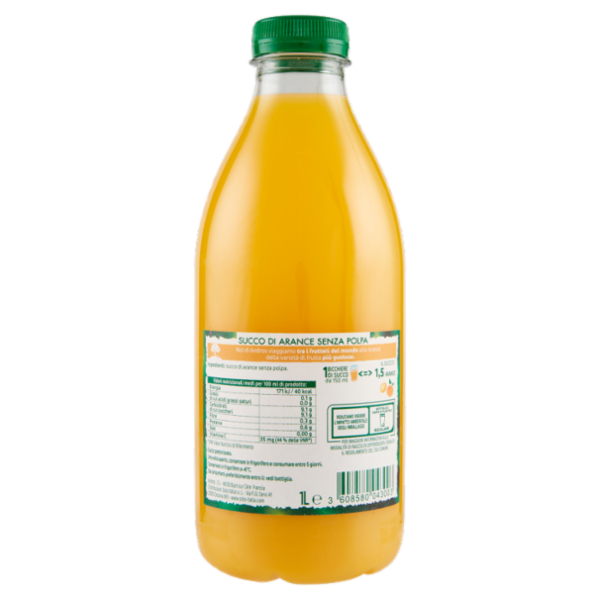 Andros 100% Arancia senza polpa 1 L