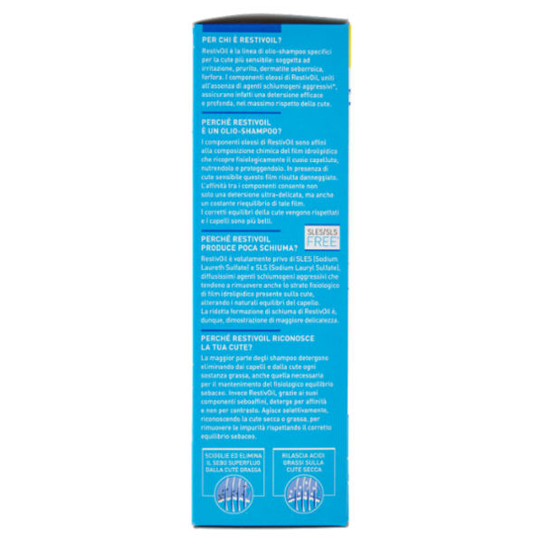 RestivOil Complex Olio-Shampoo per Cute Sensibile Antiforfora per capelli secchi 150 ml