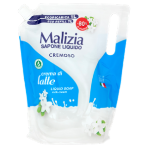 Malizia Sapone Liquido Cremoso Crema Di Latte Ecoricarica 1000 ML