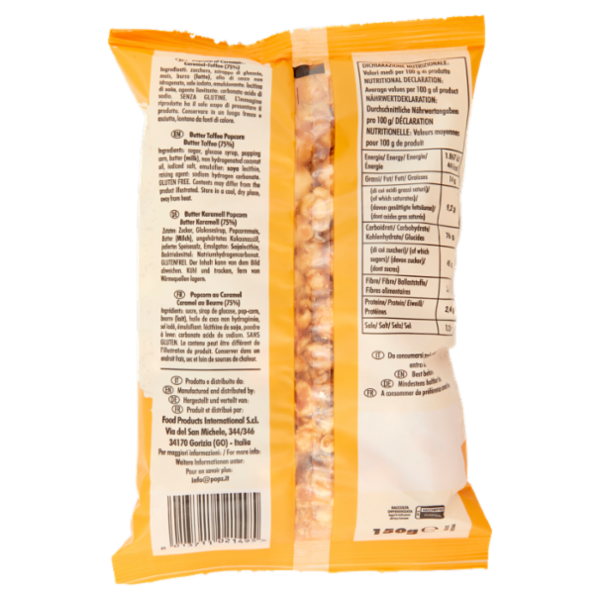 Popz Popcorn Caramello 150 g