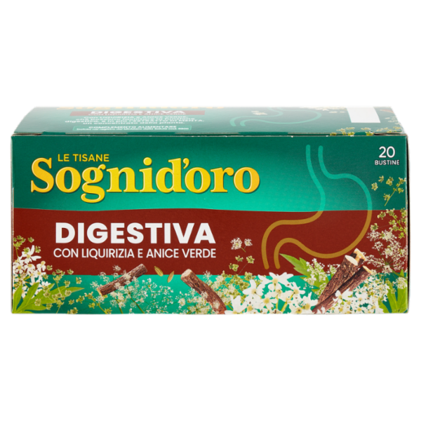 Sognid'oro le Tisane Digestiva con Liquirizia e Anice Verde bustine 20 x 2 g