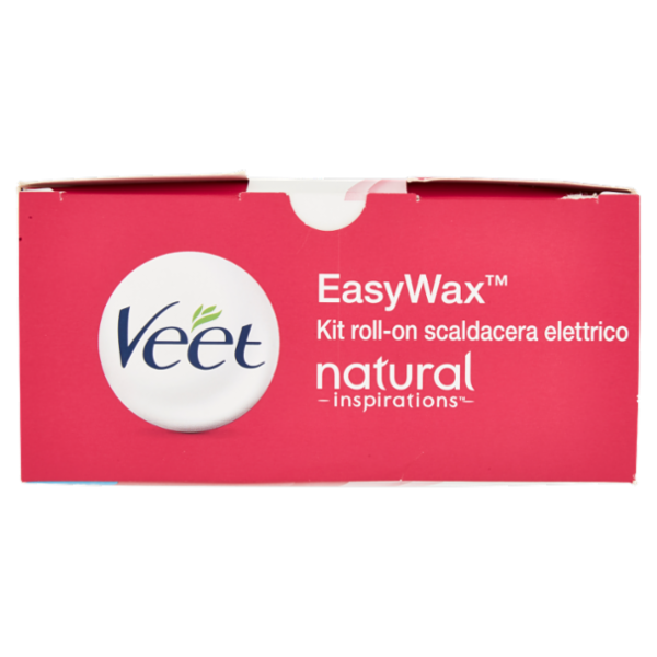 Veet Kit Roll-on Scaldacera Elettrico Easy Wax Natural Inspiration con 12 Strisce