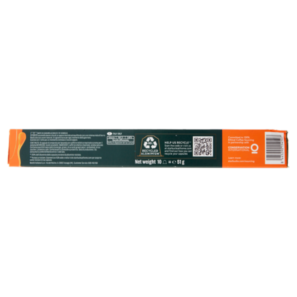 STARBUCKS Smooth Caramel Flavoured by Nespresso Caffè al Caramello 10 capsule 51 g