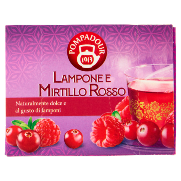 Pompadour Lampone e Mirtillo Rosso 10 x 2 g