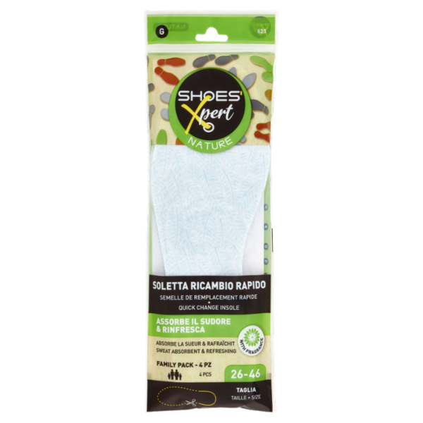 Shoes'Xpert Nature Soletta Ricambio Rapido Taglia 26-46 4 pz