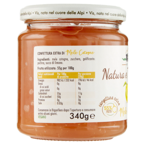 Vis Natura e Tradizione confettura extra Mele Cotogne 340 g