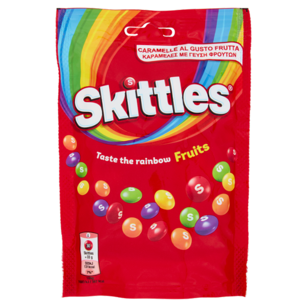 Skittles Fruit, Caramelle Assortite al Gusto Frutta 136g